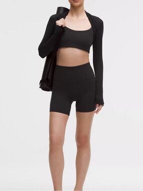 lululemon athletica Black High-Rise Bike Shorts